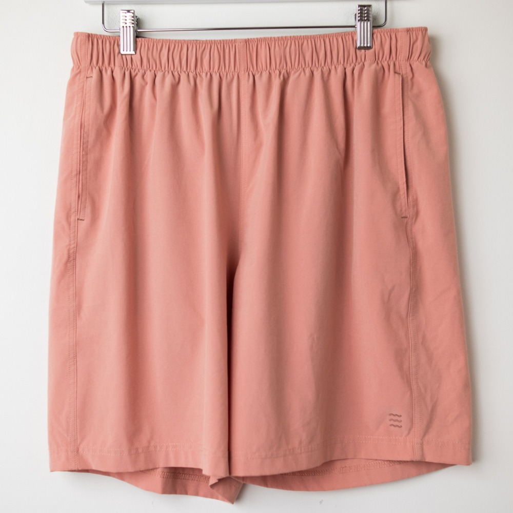 Free Fly Breeze 8" Shorts Mens Large Orange Dusk Unlined Drawstring Quick Dry